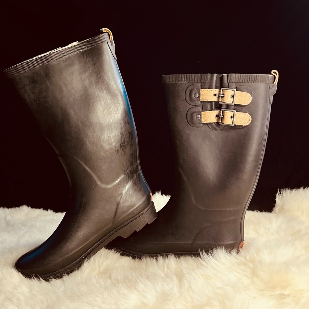 Black Rain Boot Wellies (New)